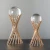 Import Modern clear crystal ball craft with metal stand Feng shui home decoration furnishing from China