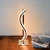 Import Modern Design S Shape Silver Finish LED Chip lamp led table lamp Desk Light with Plastic Shape Cover Night Light Reading Lamp from China