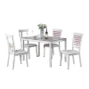 Modern Furniture Metal Leg Restaurant Group 2/4/6/8 Seater Custom Glass Dining Table Set