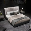 Modern Leather Hotel Bed For Bedroom