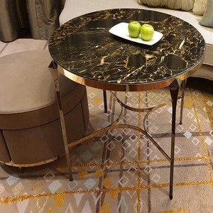 modern luxury hotel room coffee table stainless steel metal furniture