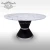 Import Modern marble round dining table set 6 chairs mesa de comedor del restaurante stainless steel dining table from China