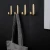 Import Modern Style GOLD Brass cloth coat wall hooks hangers steel from China