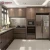Import Modern style melamine door panel finish kitchen cabinet from China