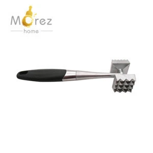 Morezhome Stainless Steel Double Side Mallet Meat Tenderizer Hammer Kitchen Cooking Tool defrosted frozen meat rapid thawing