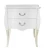 Import Mother of pearl classic golden and silver wood PU leather nightstand with drawers from China