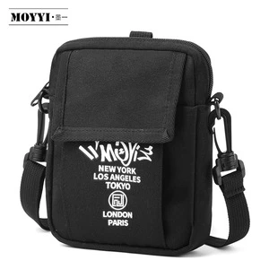 MOYYI fashion small mens shoulder sling bag mini crossbody phone bag purse messenger bag