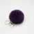 Import Multi color fur pom pom keychain for women bag decoration from China