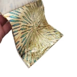 Multi Color Variegated Gold Leaf  Foil Paper Sheet 14x14 cm 25 pieces per booklet  Wallpaper Decorative Gilding Copper leaf Foil