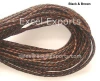 Multi colored Braided Leather Cords 3mm made of Genuine leather cords for making bracelets jerwlery