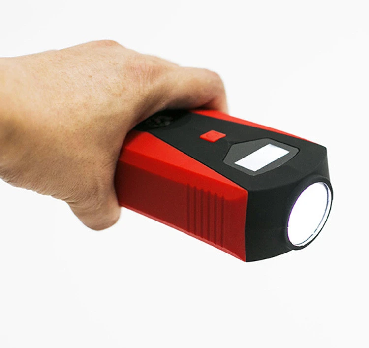 Multi function emergency tool kit 13200mAh battery LED Torch Penlight car jump starter with Emergency Hammer