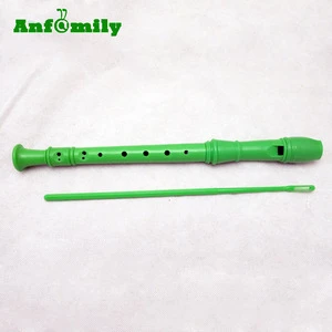 Musical instrument colorful plastic recorder flute for sale