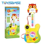 Musical Instruments 15 Keys Owl Plastic Music Toy Guitar For Kids