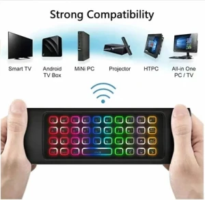 MX3 Backlight Air Mouse T3 Smart Remote Control 2.4G Keyboard with Voice Microphone use for X96 tx3 H96 pro Android TV Box