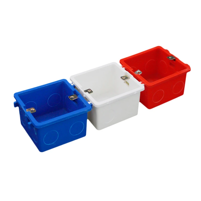 National Standard 86 Type PVC Concealed installation Switch Sockets Cable Terminal Box Flush Mounted Wall Bottom Box