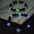 Import New Blue Sandstone Luminous Glowing In The Dark   Charm Bracelet Yoga Prayer Buddhism Stretch Jewelry from China