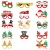 Import New Christmas decoration glasses children Christmas gifts holiday supplies paper LED party creative glasses from China