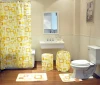 New collection bath rug shower curtain set