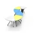 Import New Desgin Space Saving Spliced Folding Table High Quality School Furniture School Collaborative Table from China