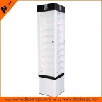 new design acrylic display rack with light high cabinet for jewelry show