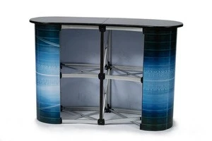 New Design Arc-shaped High Quality foldable promotional table