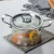 Import new design borosilicate clear glass cooking pot cookware set with wooden handles from China
