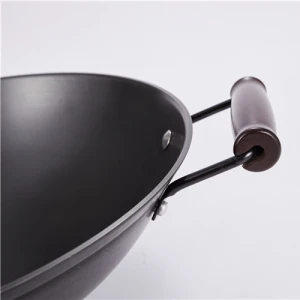 New Design Cheap Professional Chinese Non-rusting Iron Wok Pan 35cm Wok Iron