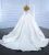 Import New design ivory  bridal gown ball sleeveless ball gown luxury pear  bead &satin wedding dress from China