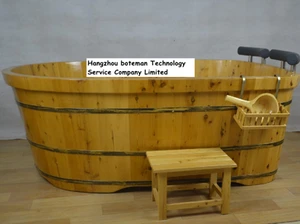 New gadgets 2017 new year promotion wooden bath tub wooden sauna soaking spa tub