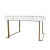 Import new lunch  console table luxury gold console table with golden metal leg from China