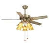 New Modern Designer Decorative Vintage Bedroom Luxury Light Remote Control Led Ceiling Fans Chandeliers & Pendant Lights