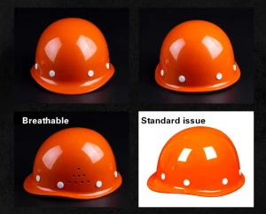 New Product High Class Protective Hard FRP Red Safety Helmet