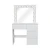 Import New Product LED Dressing Table White Wooden Furniture Dresser With Mirror from China