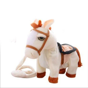 New Products Walking And Singing Electric  Plush Standing Horse