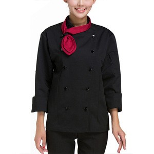 New spring chef work clothes long sleeve hotel restaurant western restaurant hotel work clothes unisex (excluding scarf)