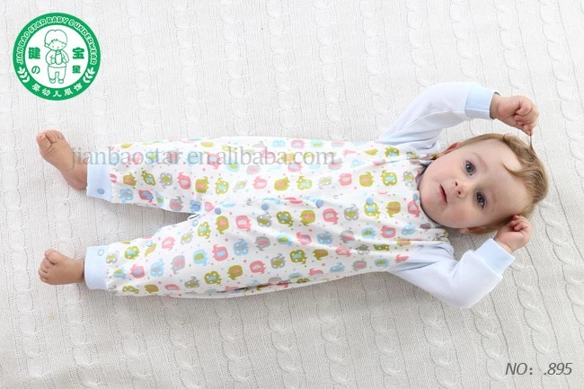 Newborn winter unisex baby clothes/organic cotton toddler clothing/sleepwear suit