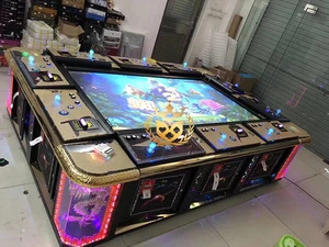 Newest 10 Players Metal Cabinet Arcade 3D Fishing Game Table Gambling Casino Game Machine