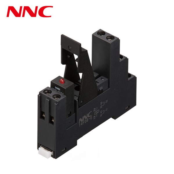 NNC relay socket 14F08-E with led and pull clasp