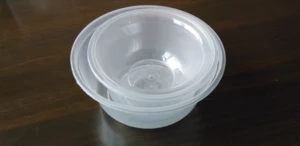 non-toxic Wholesale Clear disposable Plastic blister Packaging round bowl,box for water