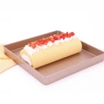 Nonstick Bakeware carbon steel  Square Baking Pan Cake Pizza Pan, 11