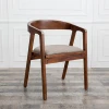 Nordic Solid Wood Comfortable Restaurant Dining Chair With Arms