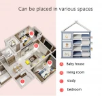 Odorless Children Cabinet Kids Toys Plastic Toy Storage Shelf