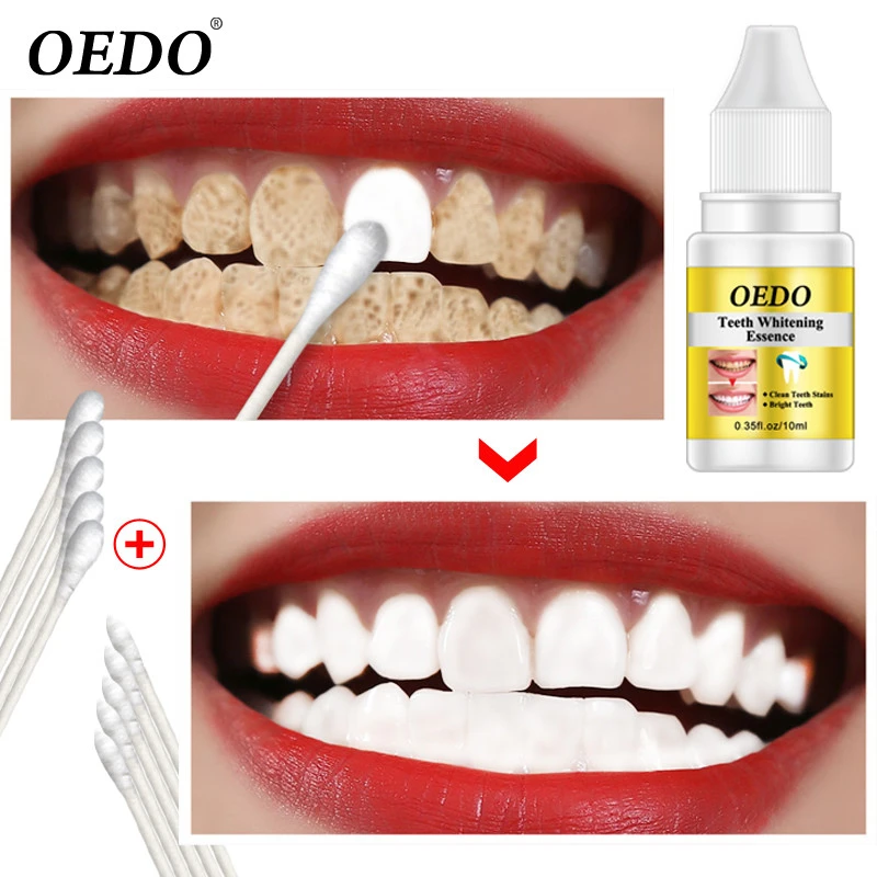 OEDO Teeth Whitening Serum Powder Oral Hygiene Cleaning Serum Removes Plaque Stains Tooth Bleaching Dental Tools Toothpaste