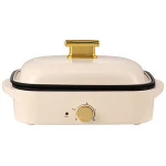 OEM 1200W 220V Multi Function Electric Frying Pan And Hot Pot Electric Cooker Griddle  BBQ  Non-stick plate