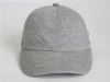OEM Custom embroidery heather grey kids baseball hat soft front panel cotton baseball cap 6 panel hat for baby