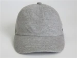 OEM Custom embroidery heather grey kids baseball hat soft front panel cotton baseball cap 6 panel hat for baby