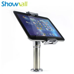 OEM flexible multi-angle 7-10 inch android tablets counter anti theft stand secure rotating display stand with lock adjustable