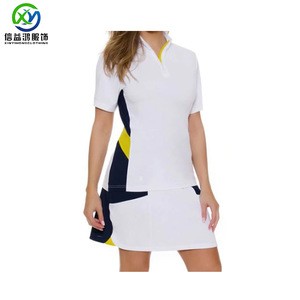 OEM golf manufacturer customize high quality ladies tennis polo shirt