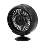 OEM welcomed portable mini 12v car air cooling  fan with LED light -HXD663
