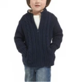 OEM Winter Retro 5GG Cardigan Zip Keep Warm Boys Sweater With Cashmere